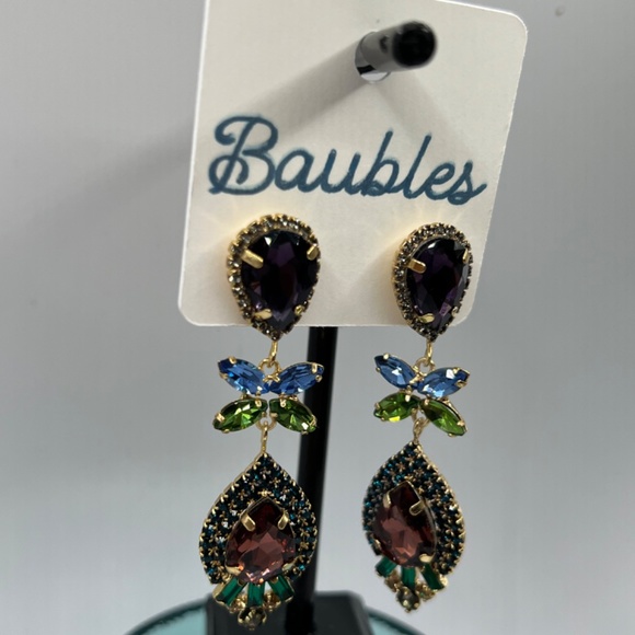 Baubles Chandelier Austrian Crystal Silver Earrings $12 EA or Bundle 3/$20 - Picture 6 of 7